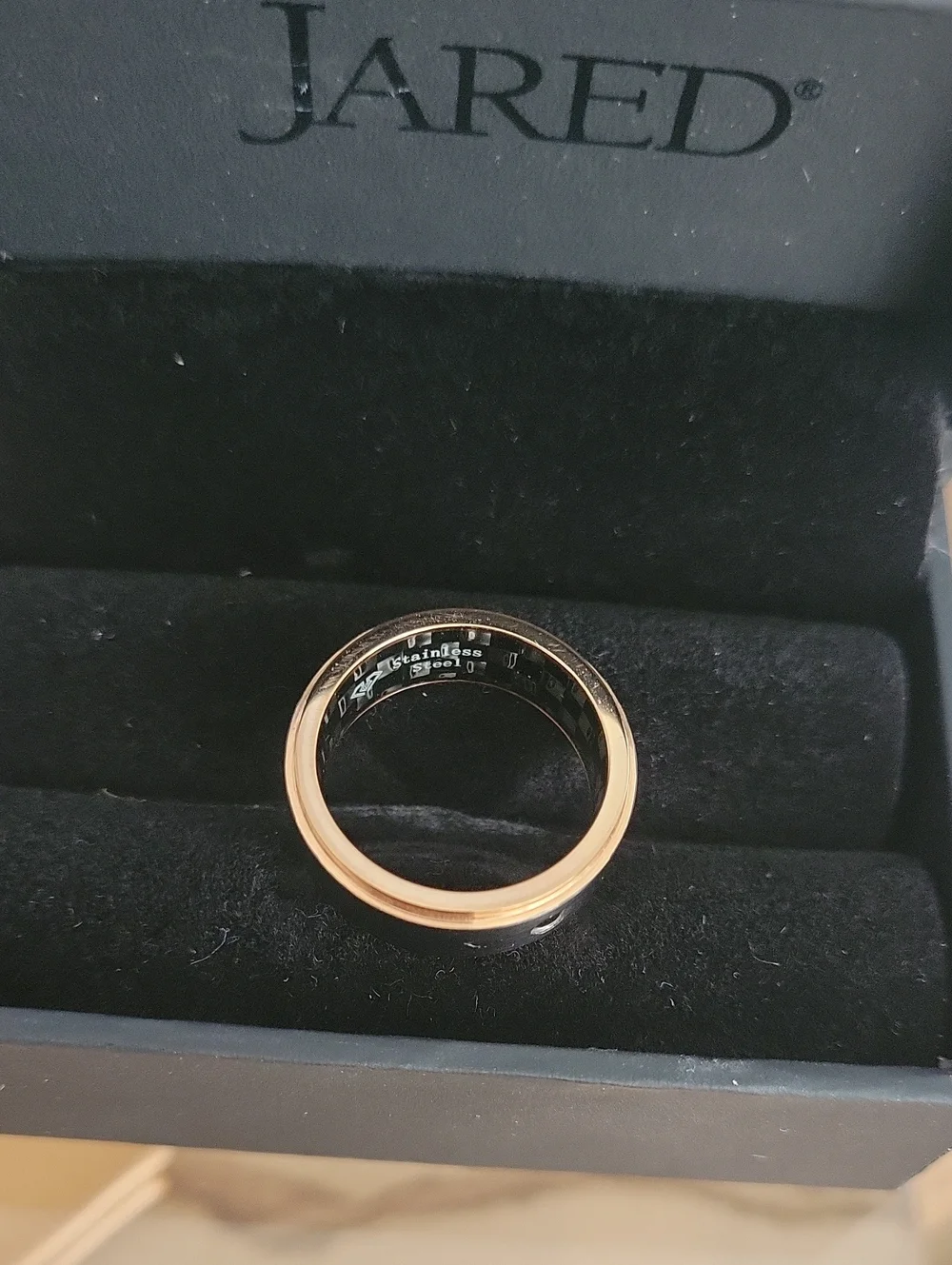 Rose Ion Plated Stainless Steel Men's Ring